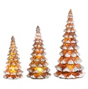 Snowy Lighted Gingerbread Tree Medium