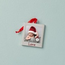 Lenox Picture Frame Charm Ornament "Love"