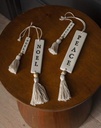 Holiday Greetings Noel Ornament 0.5in