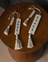 Holiday Greetings Peace Ornament 0.5in