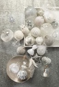 Glittered Feather Ornament 7in