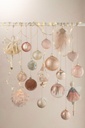 Pink Rhinestone Feather Ornament 12in