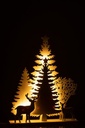Trees & Reindeer Tealight Holder Lg