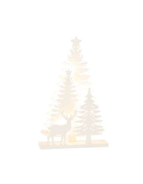 Trees & Reindeer Tealight Holder Sm