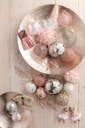 Shell Pink Glass Ornament 3in