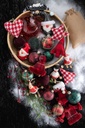 Matte Red Glass Ornament 3in