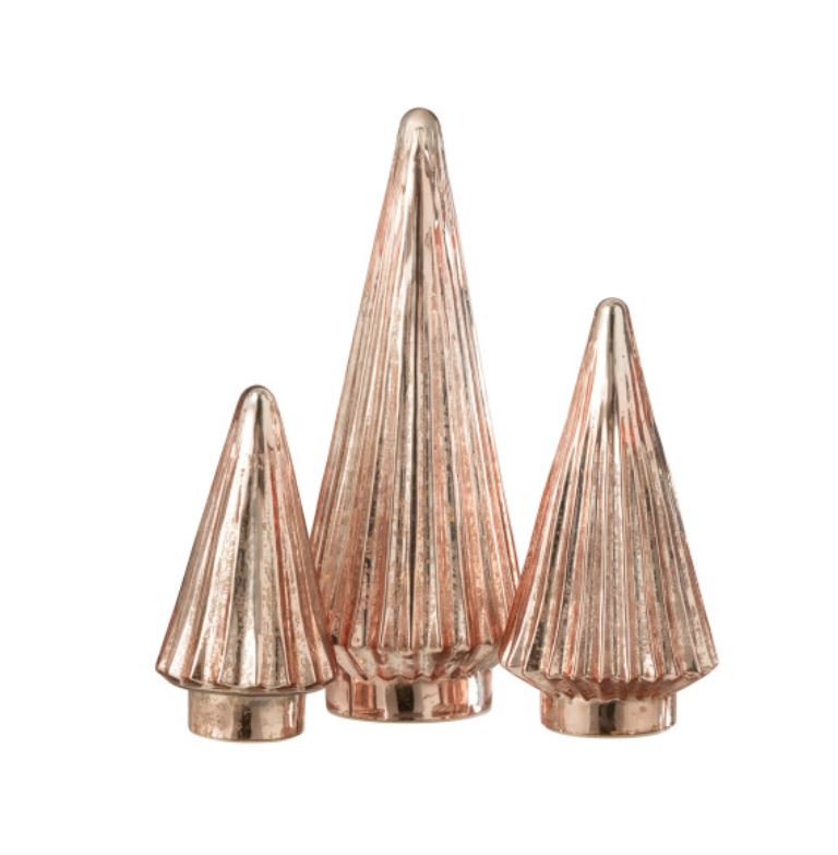 Pink Glass Led Christmas Tree Lg