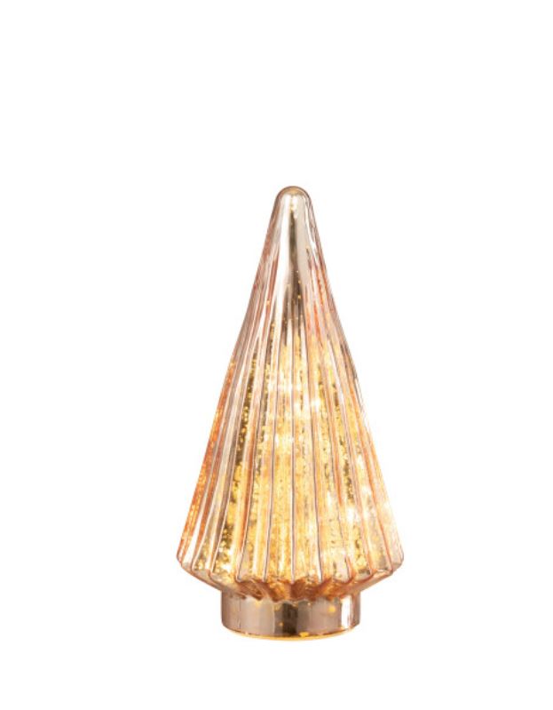 Pink Glass Led Christmas Tree Md