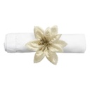 Gold Poinsettia Napkin Ring