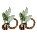Snowy Branch Napkin Ring