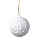 Snowflake Ball Ornament 4in