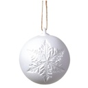 Snowflake Ball Ornament 4in