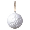 Snowflake Ball Ornament 4in