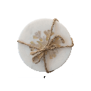 Marble Coasters with Snowflake Inlay 4pc