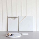 Elite Marble Serving Board With Handle Natural
