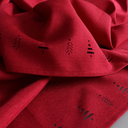 Tree Hemstitch Napkin Red 4pk