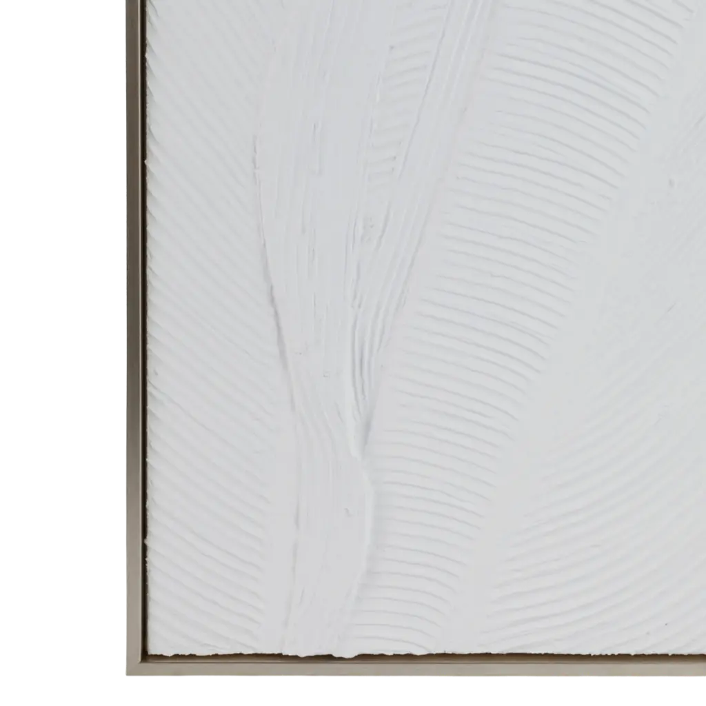 Bradenton White Leaves Framed Wall Art 3pc 16x48in (2).webp