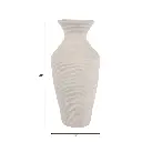 Paper Mache Ribbed Vase Ivory 20x13in (5).webp