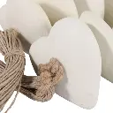 Paper Mache Hearts Garland White 40in (4).webp