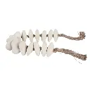 Paper Mache Hearts Garland White 40in (2).webp