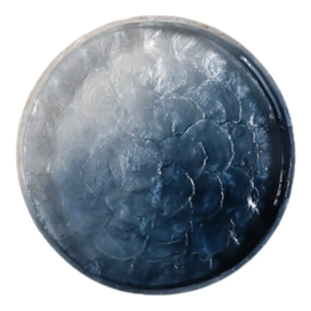 Ombre Capiz Tray Ivory Blue 14in.webp