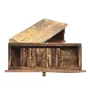 Domino Shaped Wooden Storage Drawer Brown 9x3in (5).webp