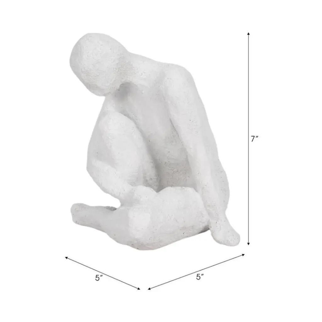 Contemplating Figure Textured White 7in (5).webp