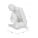 Contemplating Figure Textured White 7in (5).webp