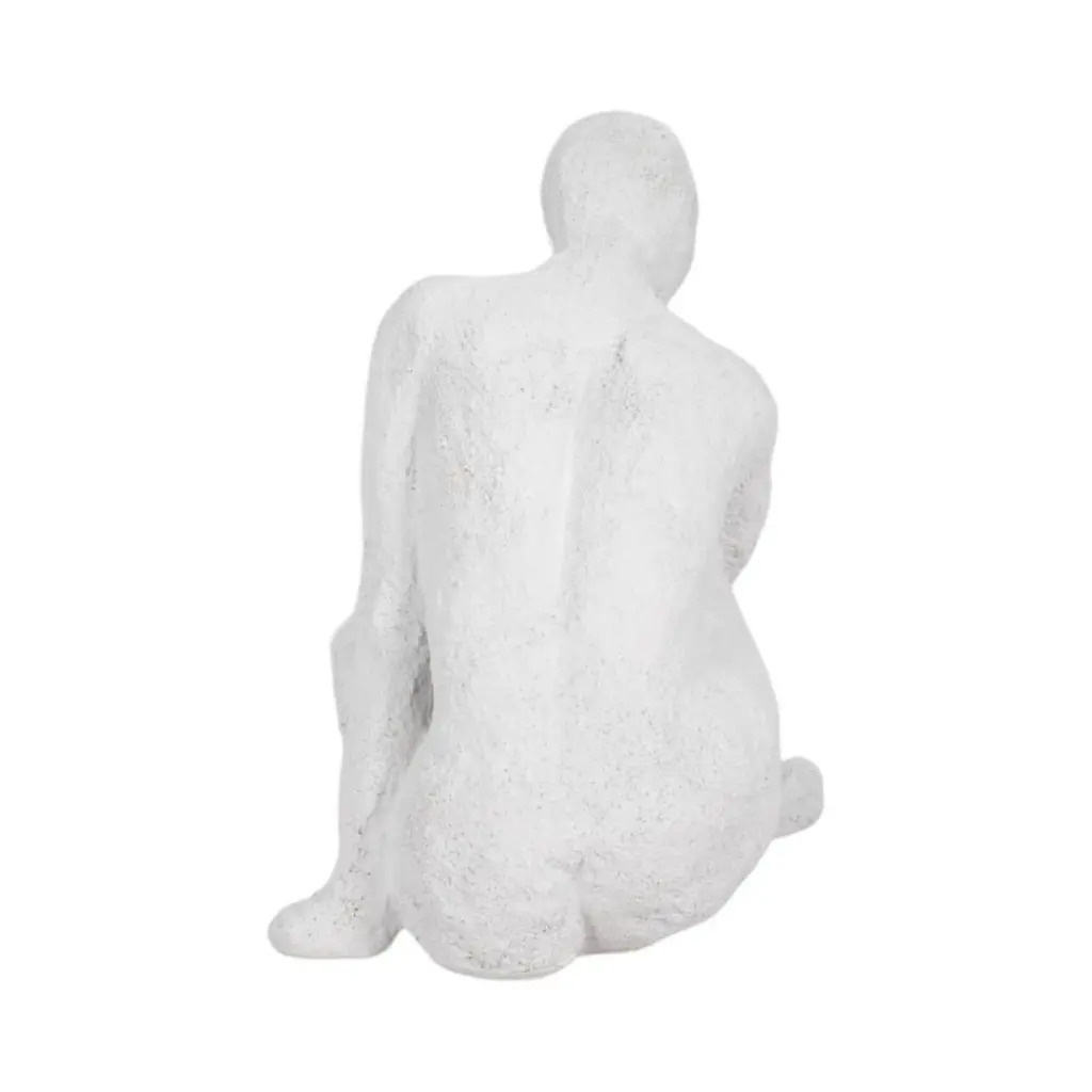 Contemplating Figure Textured White 7in (3).webp