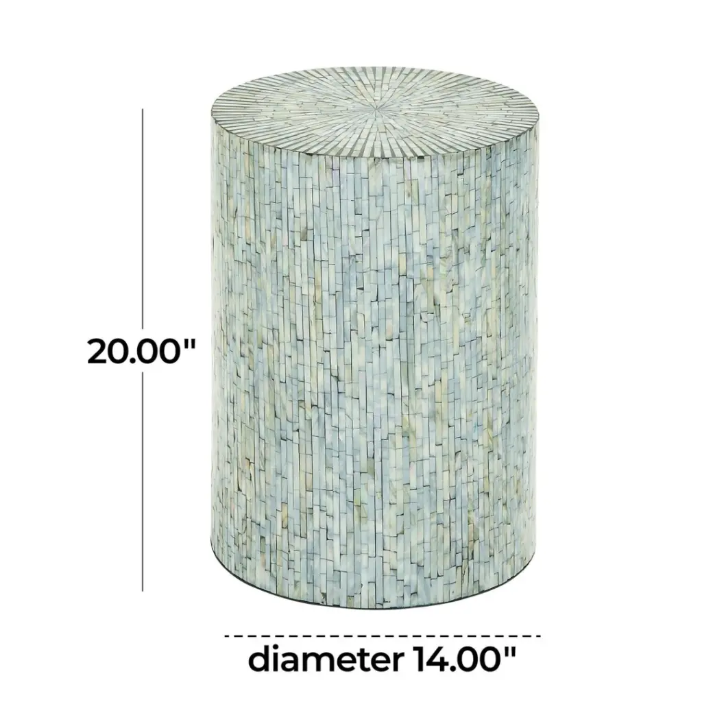 Blue Mother Of Pearl Inlay Accent Table 14x20in (3).webp