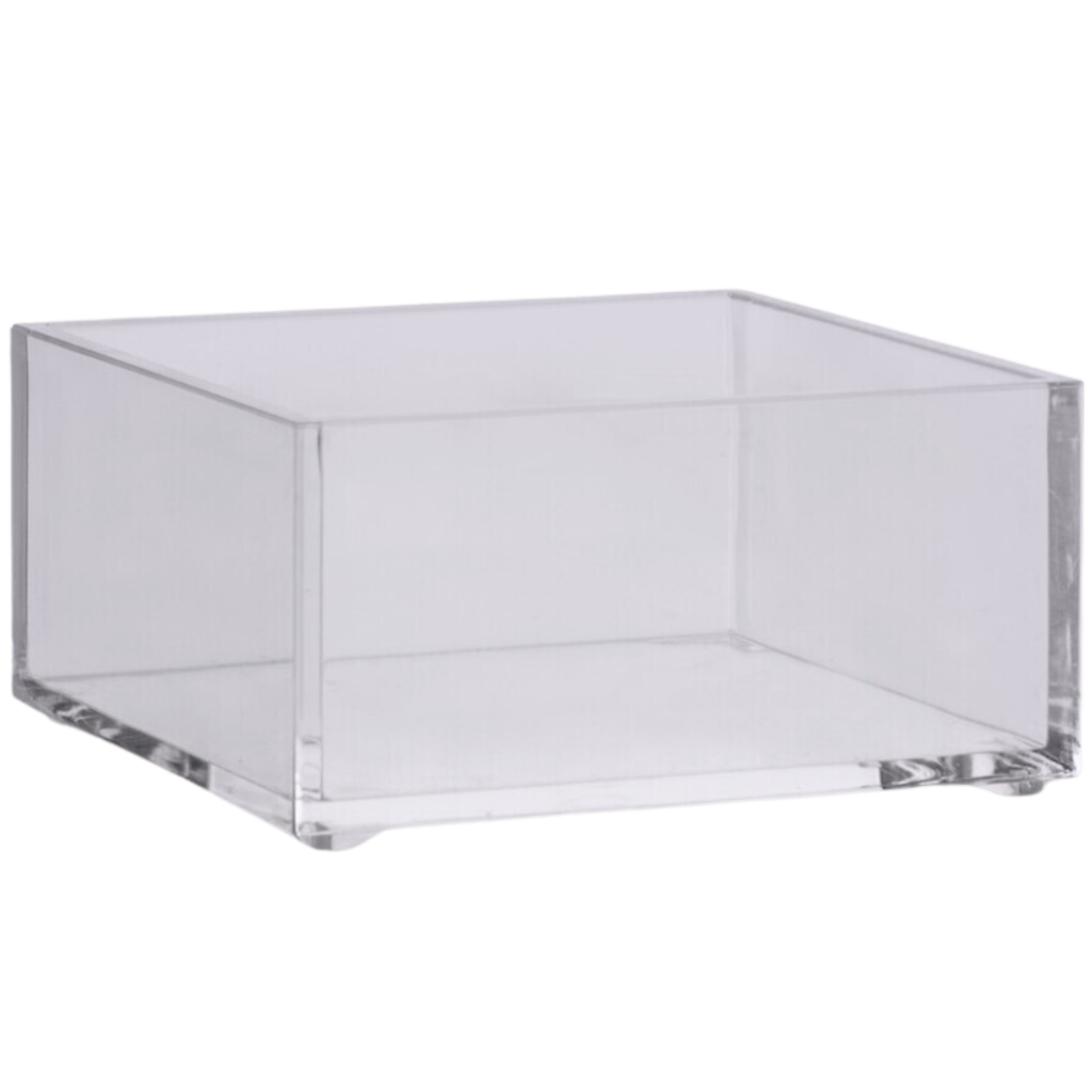 Square Storage Tray Clear 4in