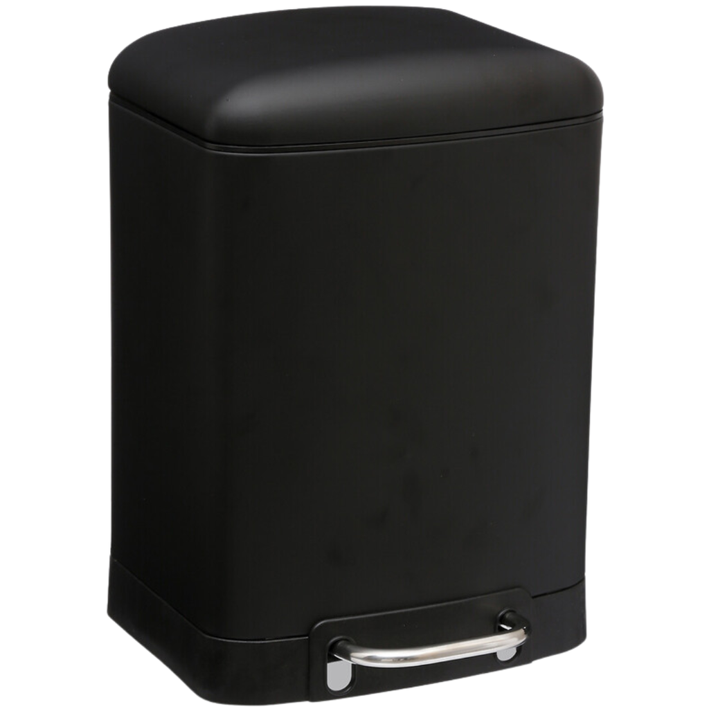 Ariane Soft Close Step Can Black 6L