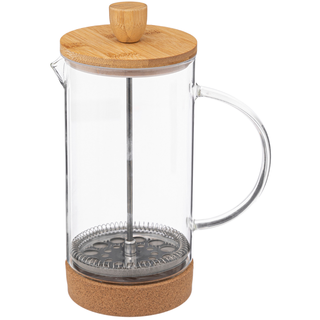 Bamboo Glass Coffee Maker 1L