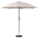 Sisko Taupe Outdoor Umbrella with Base