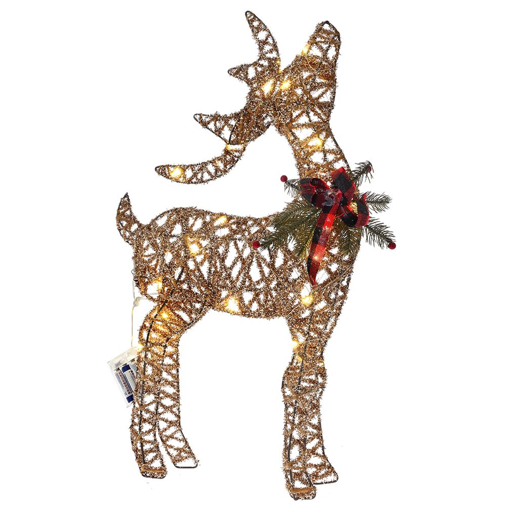 Paper Reindeer with Led Light 24in