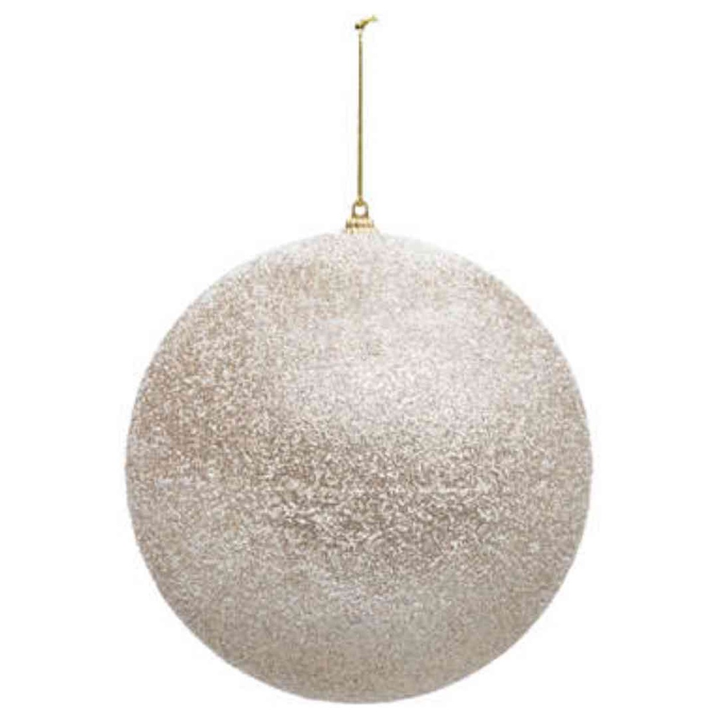 Sequined  Ornament Champagne 6in