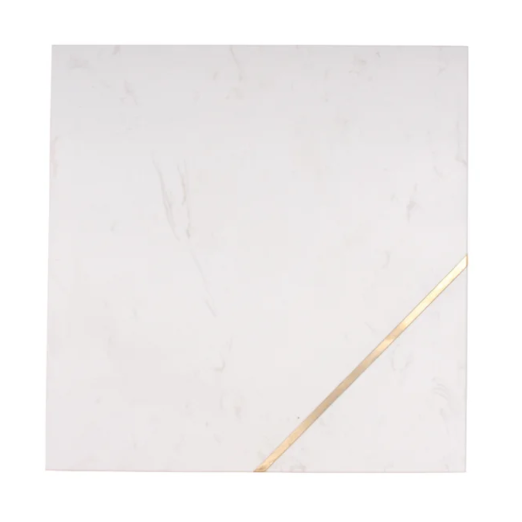 Elite Square Marble Serving Board Natural