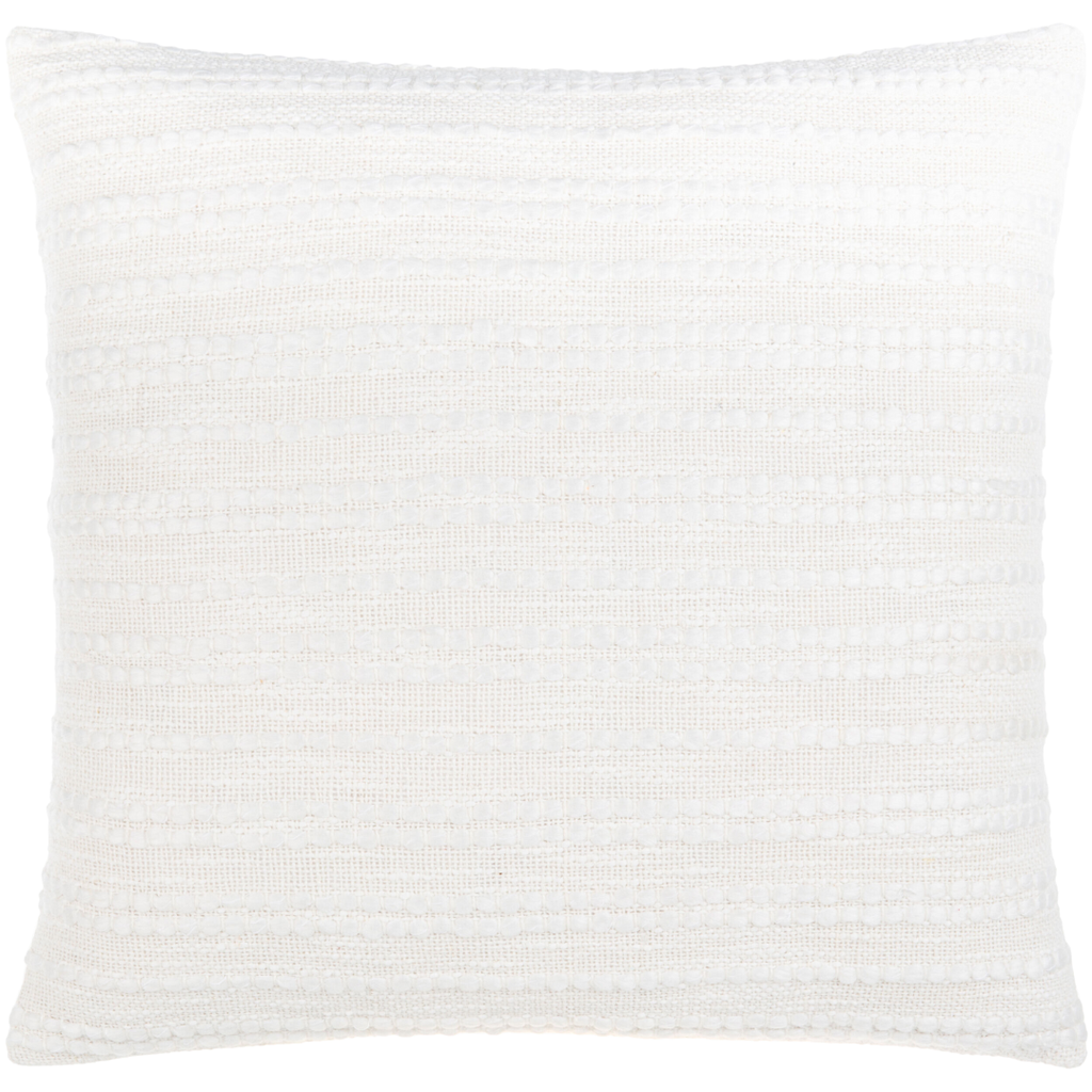 Weaver Pillow White 22in 