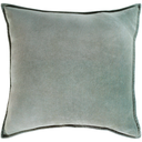 Cotton Velvet Pillow Sage 20in