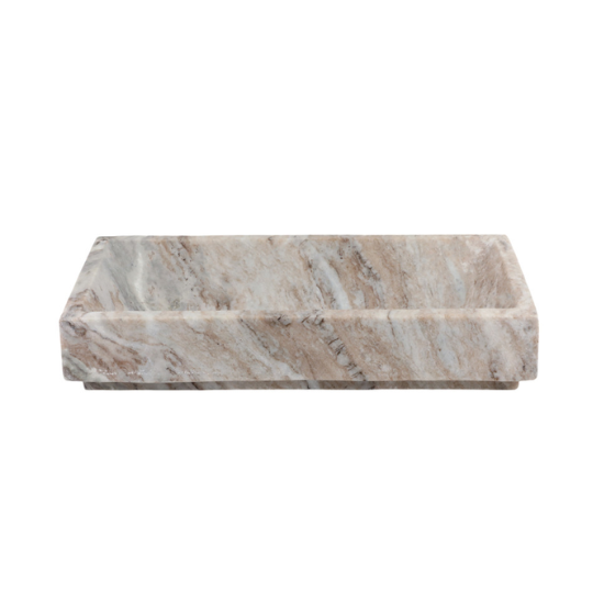 Dakota Marble Tray 16in