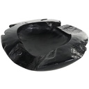 Black Teak Live Edge Bowl 18in