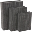 Faux Book Storage Slate 3pc