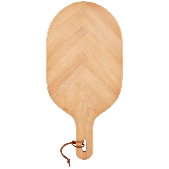 Herringbone Beech Wood Serving Board 19.5x9.4in