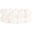 Bubble Stoneware Bowl White 6in