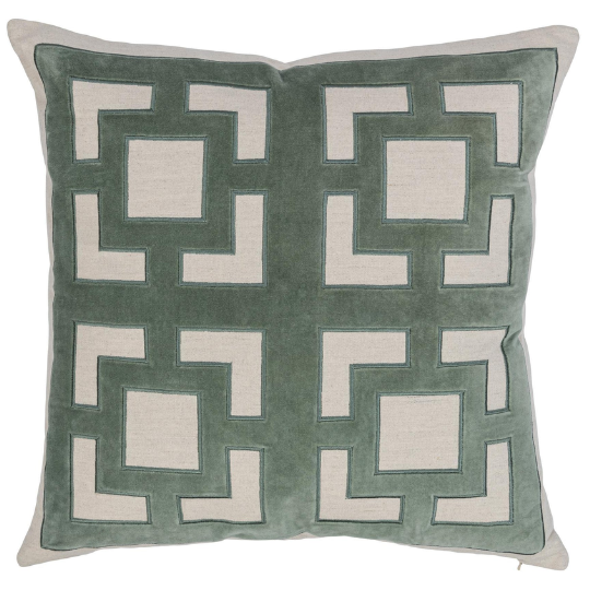 Corbin Pillow Jade Green 22x22in