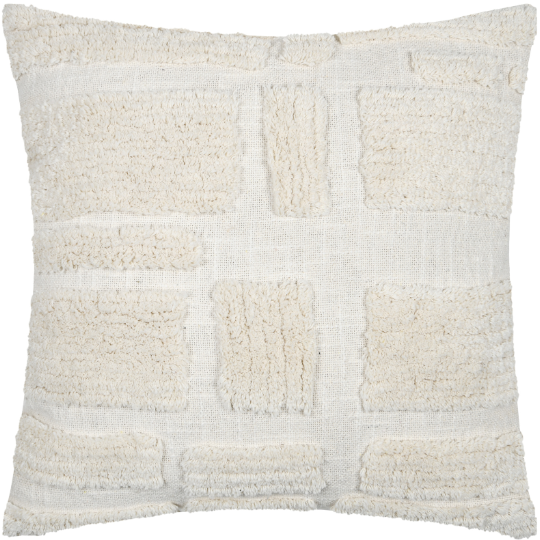 Balma Pillow Ecru 18x18in