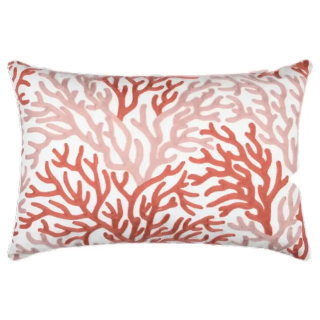 Suncoast Bolster Pillow Coral 16x24in