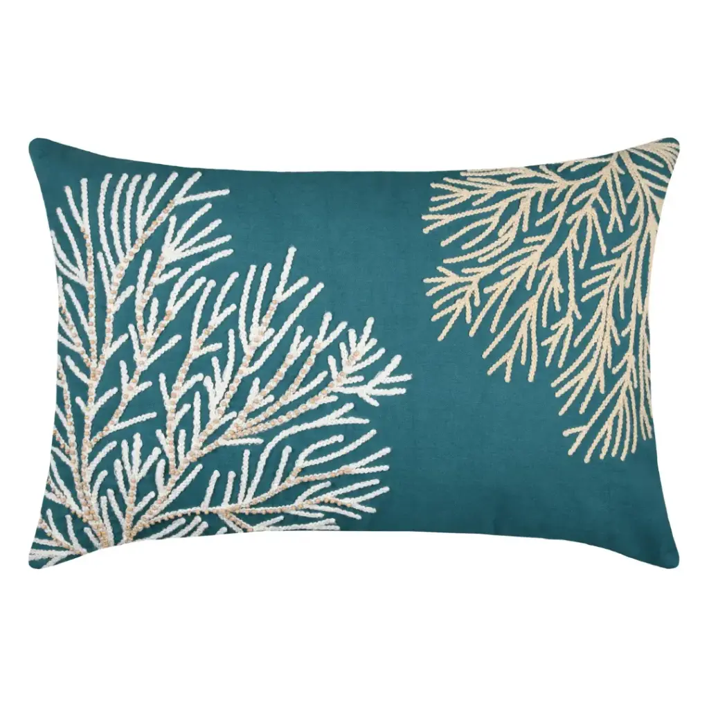 Suncoast Bolster Pillow Blue 16x24in