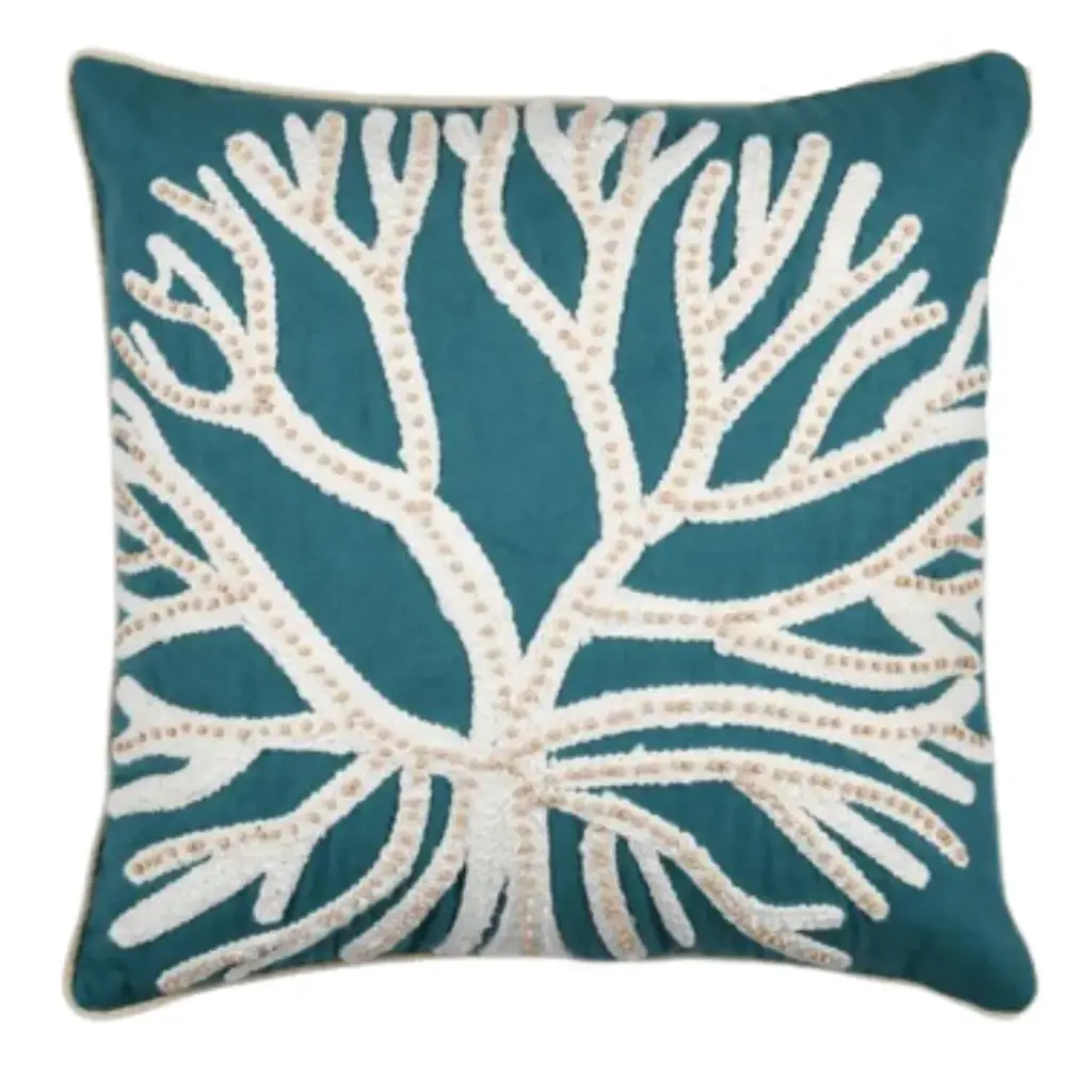 Suncoast Pillow Blue 18x18in
