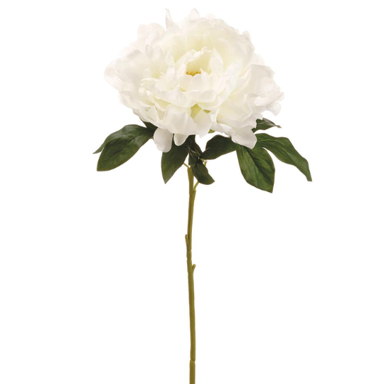 Peony Spray White 23in